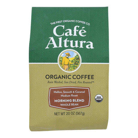 Cafe Altura Morning Blend Light Roast Organic 1.25 Lb. Bag - 6 Pack - Cozy Farm 