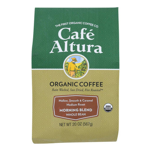 Cafe Altura Morning Blend Light Roast Organic 1.25 Lb. Bag - Case of 6 - 1.25 Lbs. - Cozy Farm 
