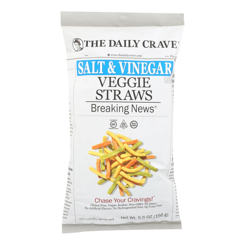 The Daily Crave - Veggie Straws Salt & Vinegar (Pack of 8) 5.5 Oz - Cozy Farm 