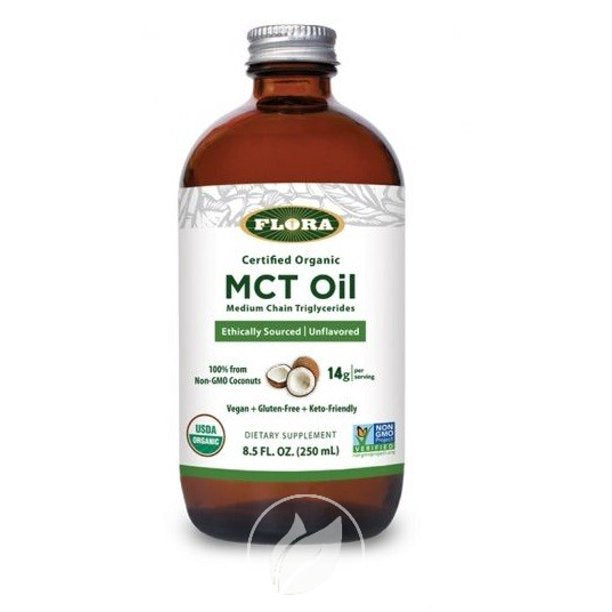 Flora MCT Oil , Certified Organic 8.5 Fl Oz - Cozy Farm 