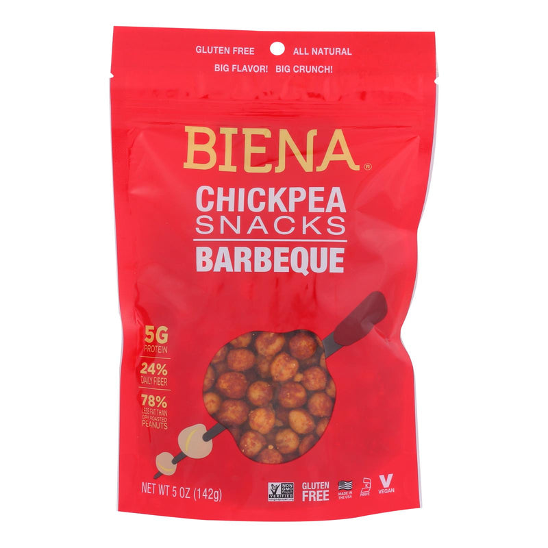Biena Chickpea Snacks - Barbeque - Case of 8 - 5 Oz. - Cozy Farm 