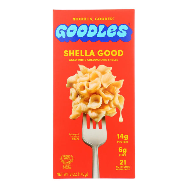 Goodles Mac & Cheese Shella Pasta - 6 Oz, Case of 12 - Cozy Farm 