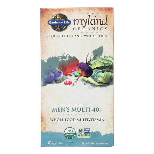 Garden Of Life Mykind Organics Men's Multi 40+ Dietary Supplement  - 1 Each - 60 Cap - Cozy Farm 