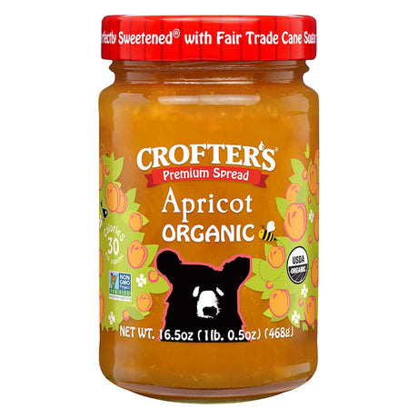 Crofters Premium Spreadable Fruit - Apricot, 16.5 Oz (Pack of 6) - Cozy Farm 