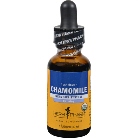 Herb Pharm Chamomile Extract - Calming Support for Mind and Body - 1 Fl Oz - Cozy Farm 