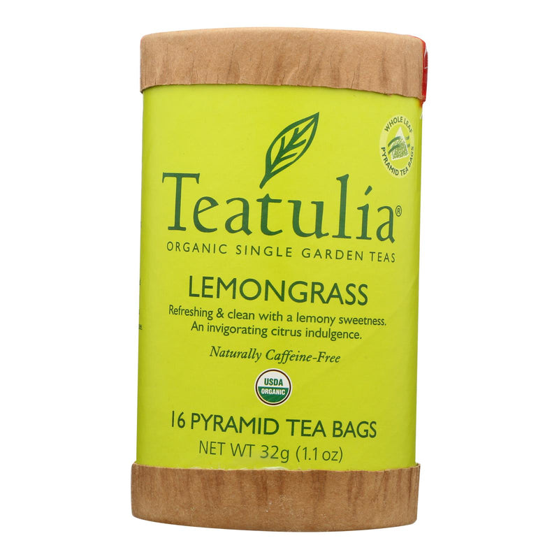 Teatulia Lemongrass Tea  - Case Of 6 - 16 Bag - Cozy Farm 