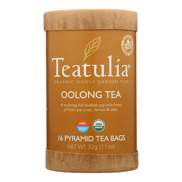 Teatulia Tea - Organic - Oolong - Case Of 6 - 16 Bag - Cozy Farm 