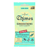 Chimes Premium Peppermint Ginger Chews - 1.5 Oz Each (Case of 12) - Cozy Farm 