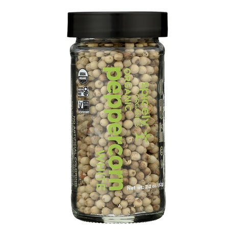 Spicely Organics White Peppercorns, 2.2 Oz (Case of 3) - Cozy Farm 