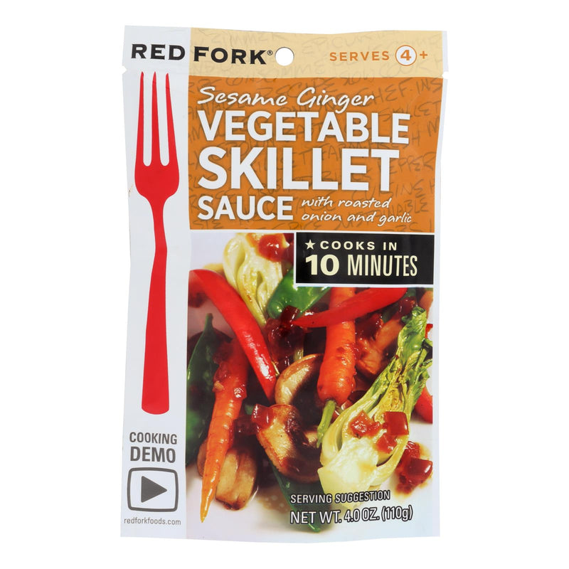 Red Fork Seasoning Sauce - Vegetable Skillet - Case Of 8 - 4 Oz. - Cozy Farm 