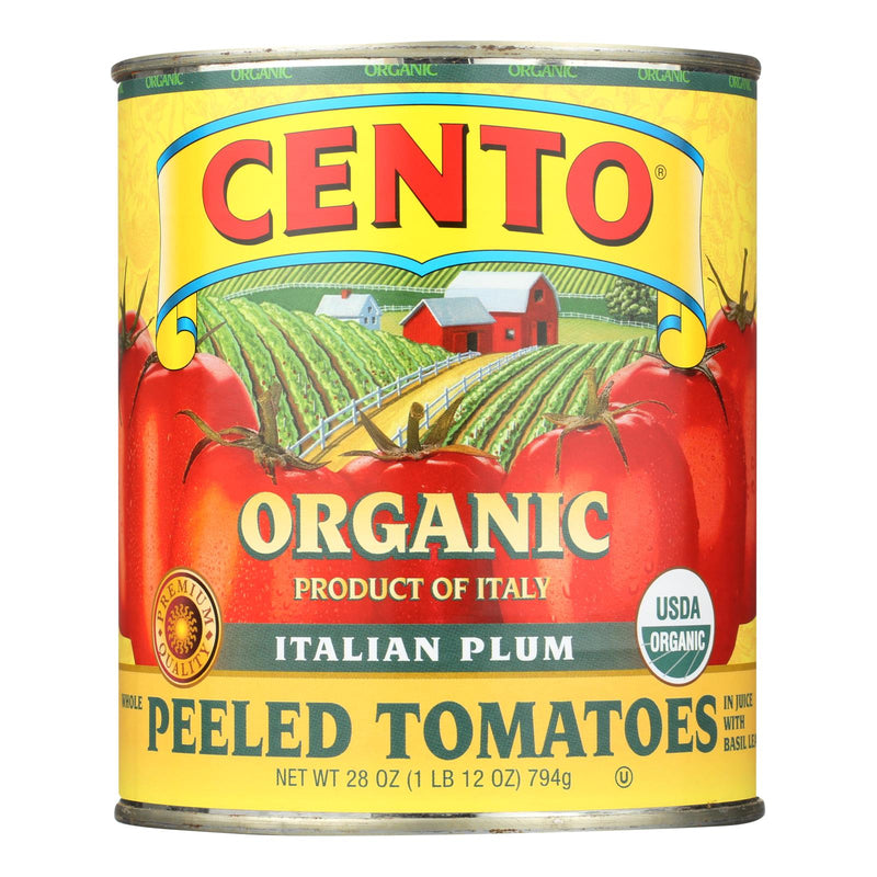 Cento Italian Plum Whole Peeled Tomatoes - Case of 6 - 28 Oz - Brand Name & Size Included - Cozy Farm 