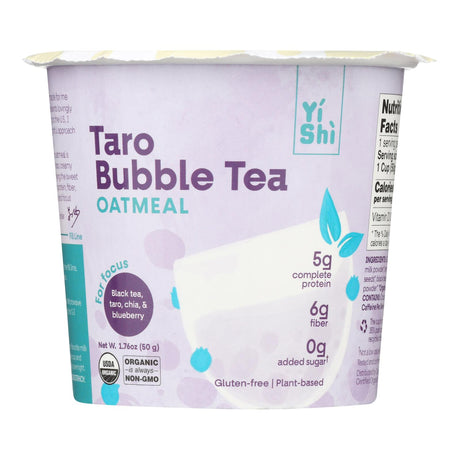 Yi Shi - Oatmeal Taro Bubble Tea - Case Of 6-1.76 Oz - Cozy Farm 