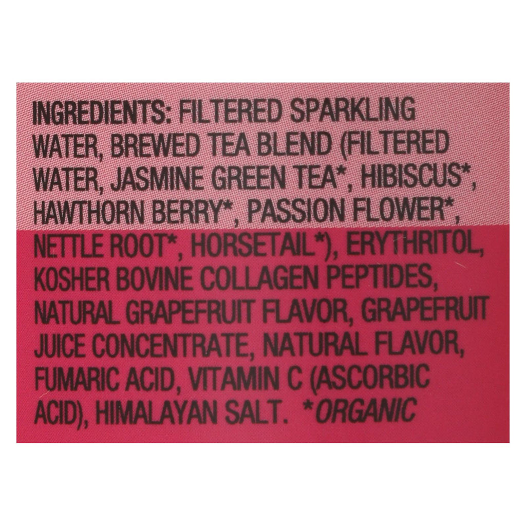 Sparkling Collagen Tea Green Tea Grapefruit by Skin Te, 12 Fz - Cozy Farm 