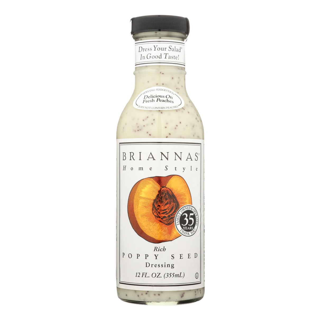 Brianna's Luscious Poppy Seed Salad Dressing (Pack of 6, 12 Fl Oz) - Cozy Farm 