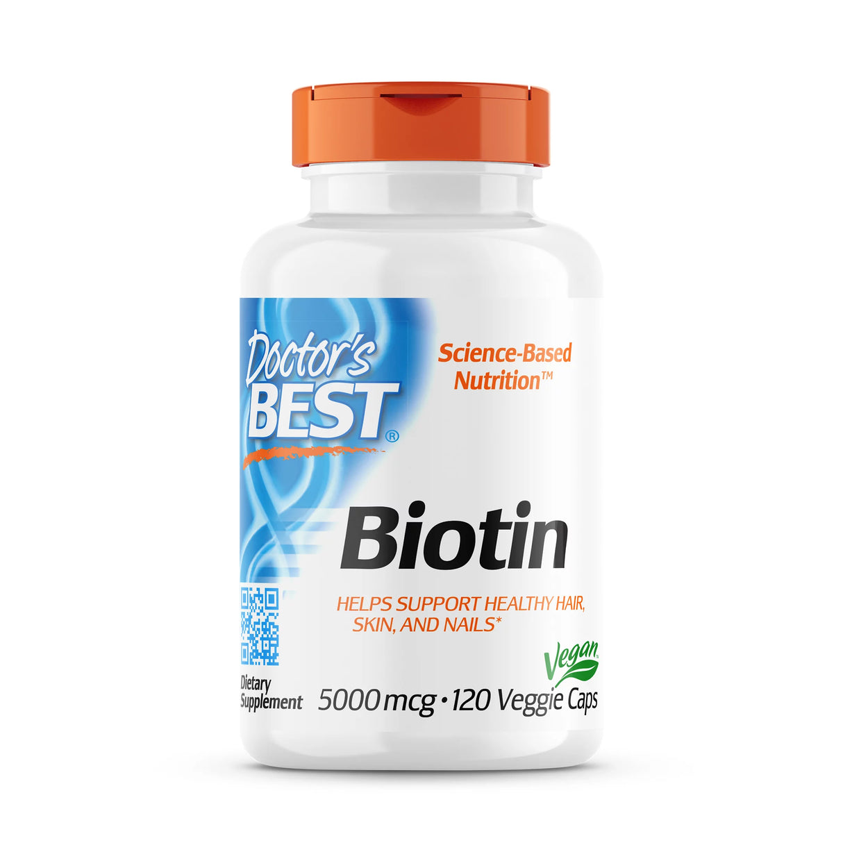 Doctor's Best Biotin 5000mcg - Supports Healthy Hair, Skin & Nails - Cozy Farm 