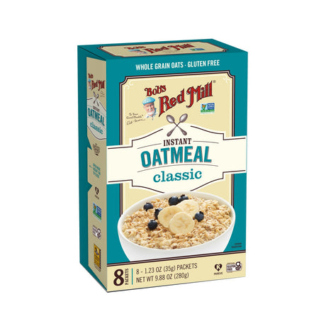 Bob's Red Mill Gluten-Free Classic Instant Oatmeal, Pack of 4 (9.88 oz per Canister) - Cozy Farm 