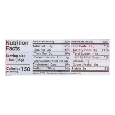 Munk Pack Bar Nut/Sd Caramel Sea Salt Kto - Case of 12 - 1.23 Oz - Cozy Farm 