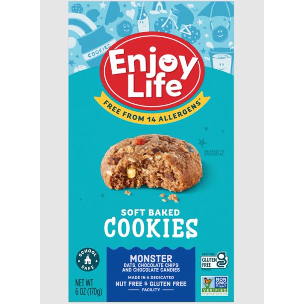 Enjoy Life (Pack of 6) Soft Baked Monster Cookies - 6 Oz - Cozy Farm 