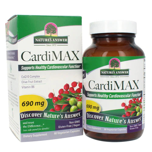 Nature's Answer Cardimax 690mg Heart Health Supplement (60 Vcaps) - Cozy Farm 