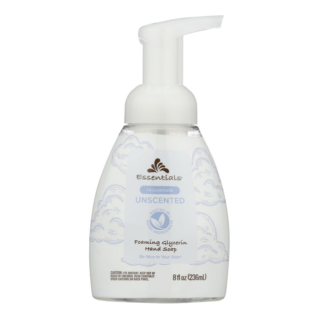 Essentials Foaming Hand Soap - Unscented, Gentle on Hands - 8 Fl. Oz. - Cozy Farm 