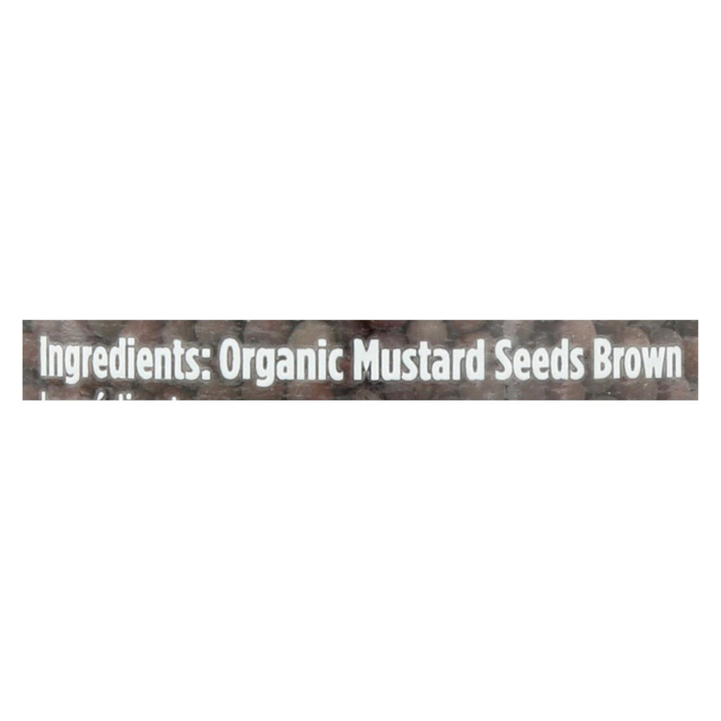 Spicely Organics - Organic Mustard Seed (Pack of 3) - Brown - 2.4 Oz. - Cozy Farm 