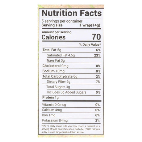 Nuco Organic Coconut Wraps 2.47 Oz (Pack of 12) - Cozy Farm 
