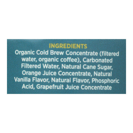 Slingshot Coffee Citrus Vanilla Cream Coffee Soda (Pack of 12) 8 Fl Oz - Cozy Farm 