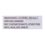 Back To Nature Jumbo Sea Salt Roasted Cashew - 9 Oz. (Pack of 9) - Cozy Farm 