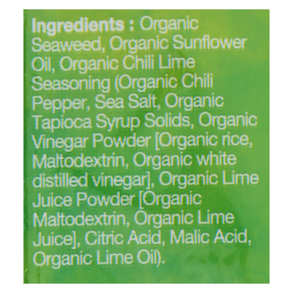 Ocean's Halo - Seaweed Snack Chili Lime - Case Of 12 - .14 Oz - Cozy Farm 
