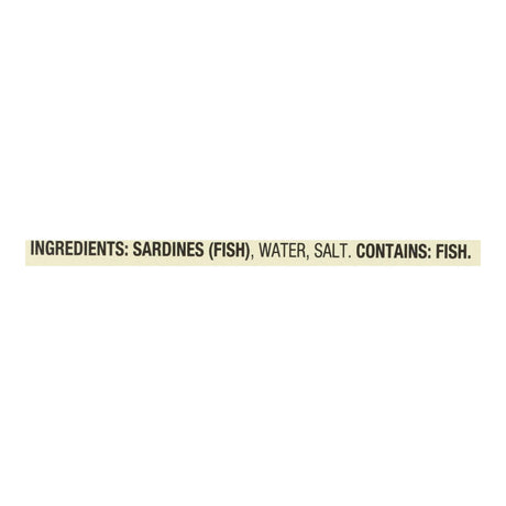Season Sardines in Water - Case of 12 - 4.375 Oz Tins - Cozy Farm 