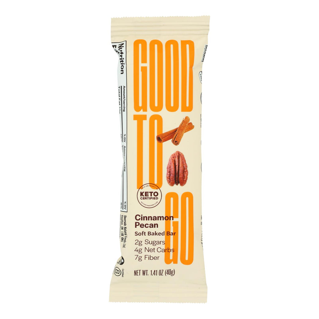 Good To Go Keto Snack Bar (Pack of 9) Cinnamon Pcn - 1.41 Oz - Cozy Farm 