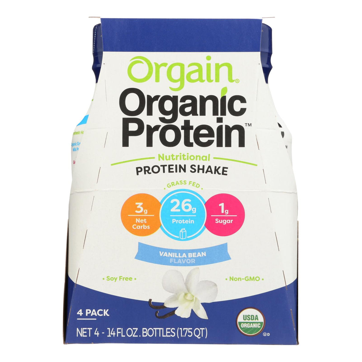 Orgain Vanilla Bean Nutritional Protein Shake - Case Of 12 - 14 Fz - Cozy Farm 