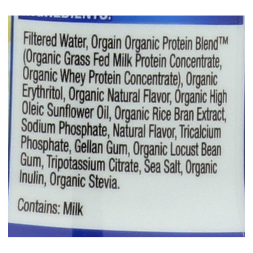 Orgain Vanilla Bean Nutritional Protein Shake - Case Of 12 - 14 Fz - Cozy Farm 