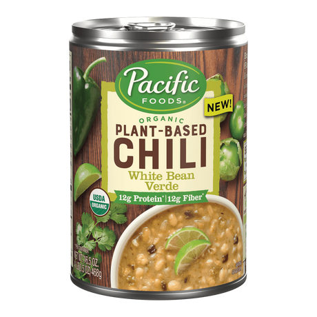 Pacific Foods White Bean Verde Chili (Pack of 12 - 16.5 Oz.) - Cozy Farm 