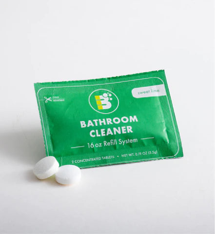 Boulder Clean - Fresh Sweet Lime Bathroom Cleaner Tablets (4-Pack, 30 Count/Pack) - Cozy Farm 