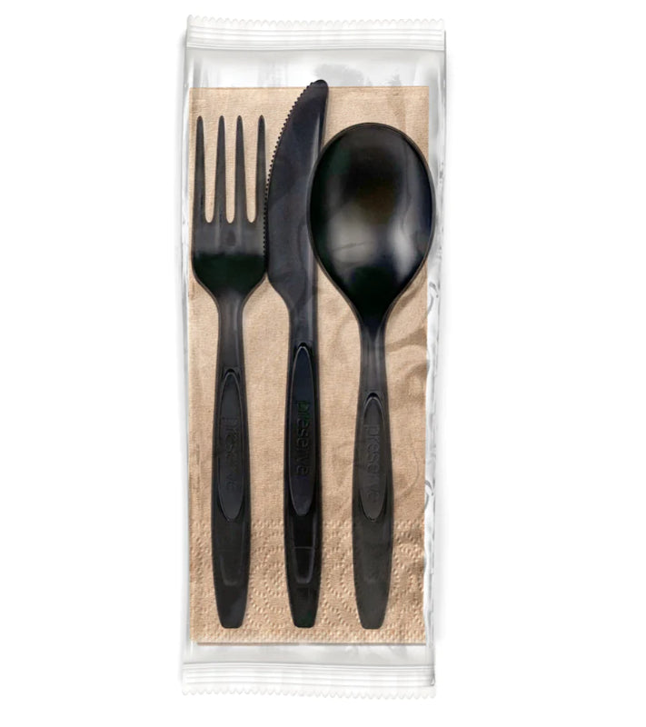 Preserve Premium Cutlery Kit Wrap (Pack of 250) - Cozy Farm 