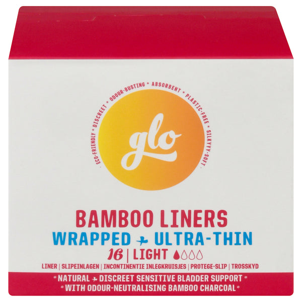 Glo Liner Bamboo Sensitive Bladder Inserts - Case of 12 Packs of 16 Inserts - Cozy Farm 