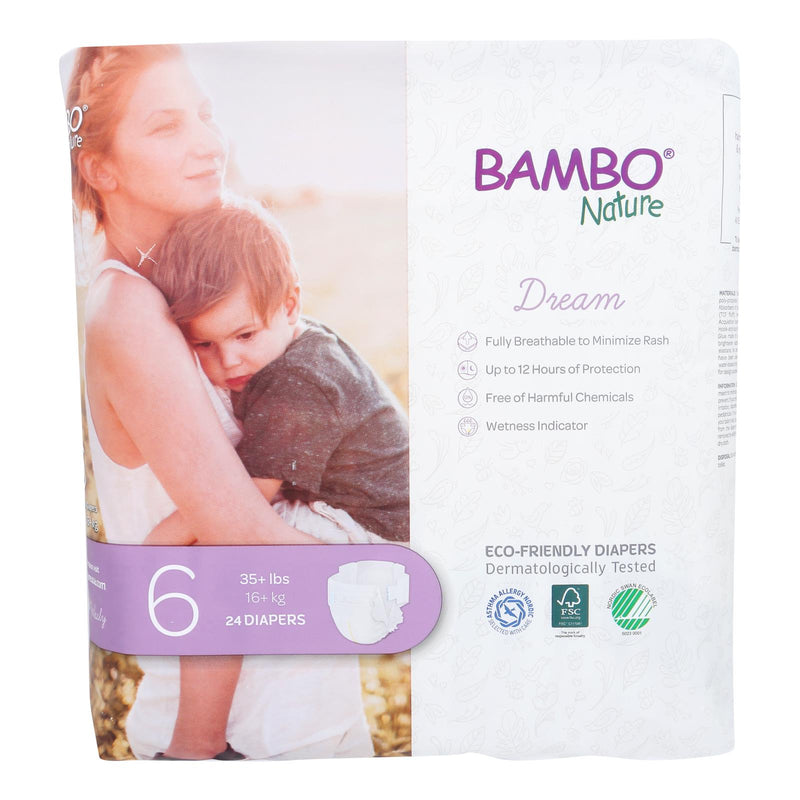 Bambo Nature Diaper Size 6 - Case of 6, 24 ct - Cozy Farm 
