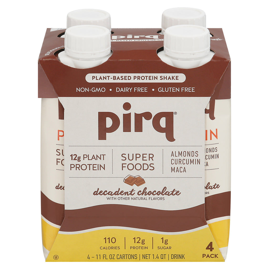 Pirq - Protein Shake Chocolate Peanut Butter 4pk - Case Of 3-4/11 Fz - Cozy Farm 