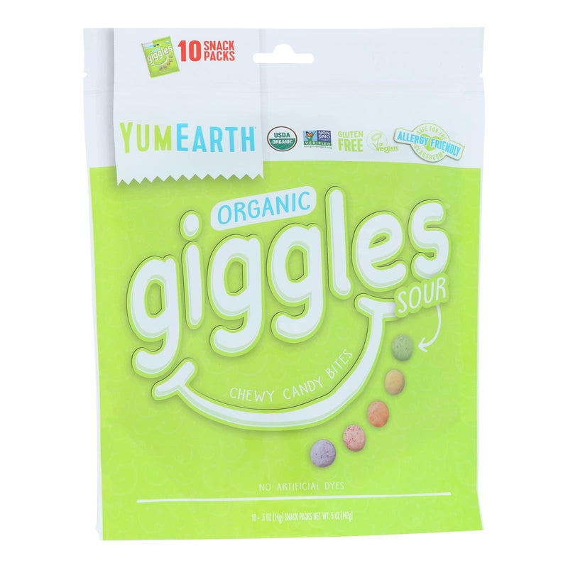 Yum Earth Candy Giggles Sour 5 Oz - Case of 12 - Cozy Farm 