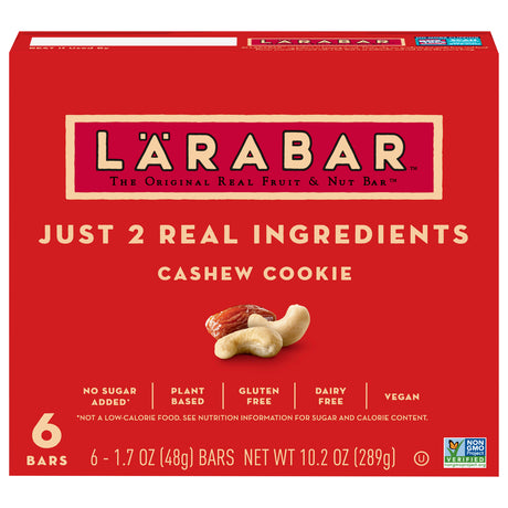 Larabar Bar Cashew Cookie, 6/1.7 Oz - Case of 8 - Cozy Farm 