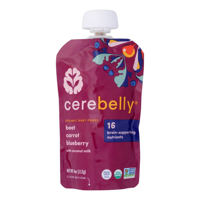 Cerebelly Puree Beet Blueberry - 4 Oz. Pack of 6 - Cozy Farm 