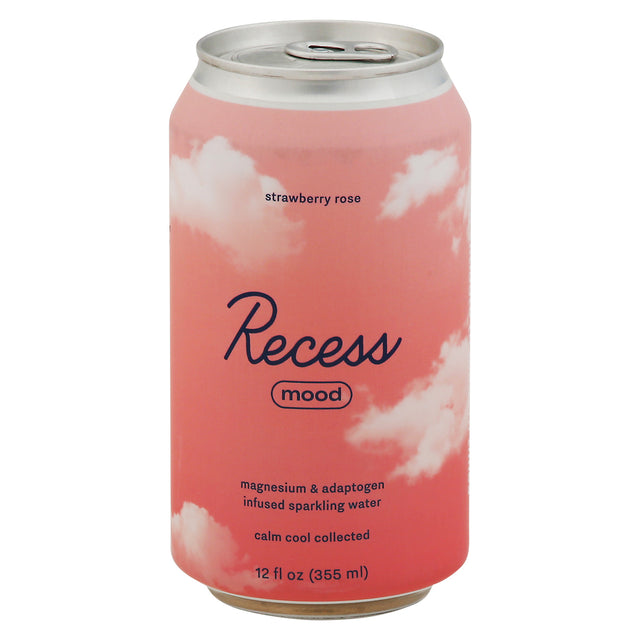 Recess Strawberry Rose Magnificence Sparkling Water | 12 Oz, Case of 12 - Cozy Farm 