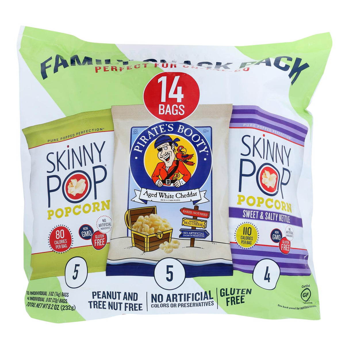 Skinny Pop Pirate's Booty Popcorn Family Snack Variety Pack, 3-pack (8.2 oz Each) - Cozy Farm 