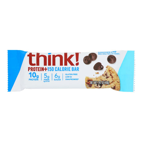 Think! Protein Bar, Chocolate Chip, 1.41 Oz Bar (Pack of 10) - Cozy Farm 