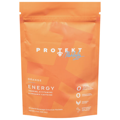 Protkt LQ Energy Pkt Orange 10-Count Pkts - Case of 6 - Cozy Farm 