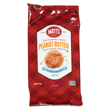 Matt's Cookies Peanut Butter Cookies - 10.5 Oz (Pack of 6) - Cozy Farm 