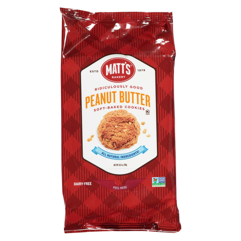 Matt's Cookies - Cookies Peanut Butter - Case Of 6-10.5 Oz - Cozy Farm 