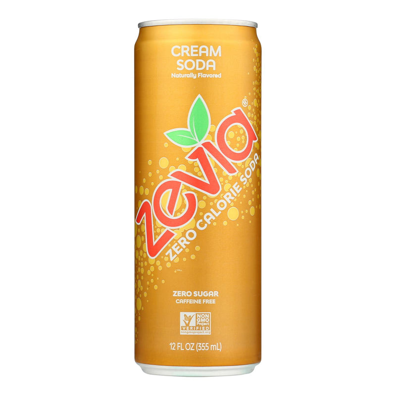 Zevia Cream Soda, 12 oz Can, Case of 12 - Cozy Farm 