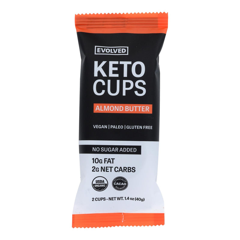 Evolved - Keto Cups Almond 2pk - Case Of 9-1.41 Oz - Cozy Farm 
